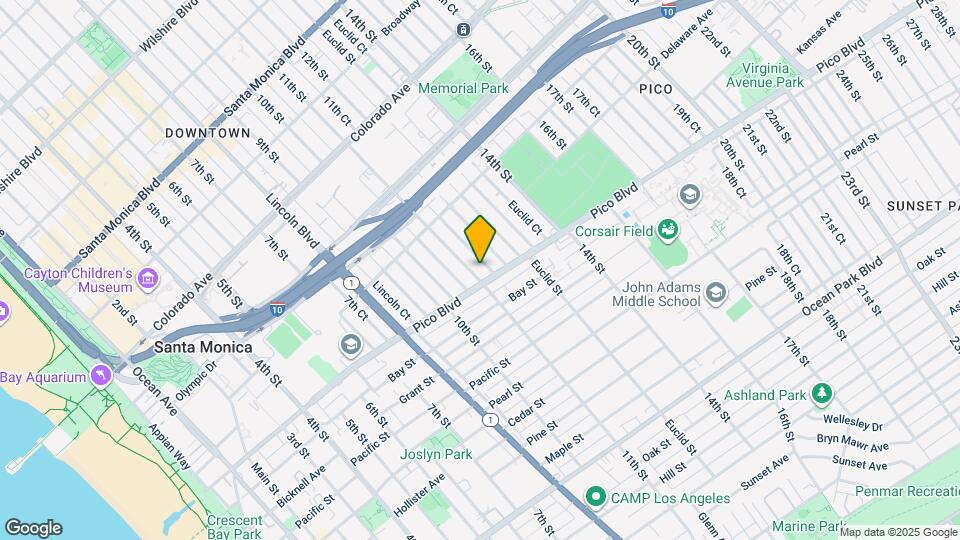 1927 11th St, Unit C Map and Location Details