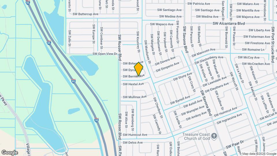 1524 SW Bermel Ave Map and Location Details