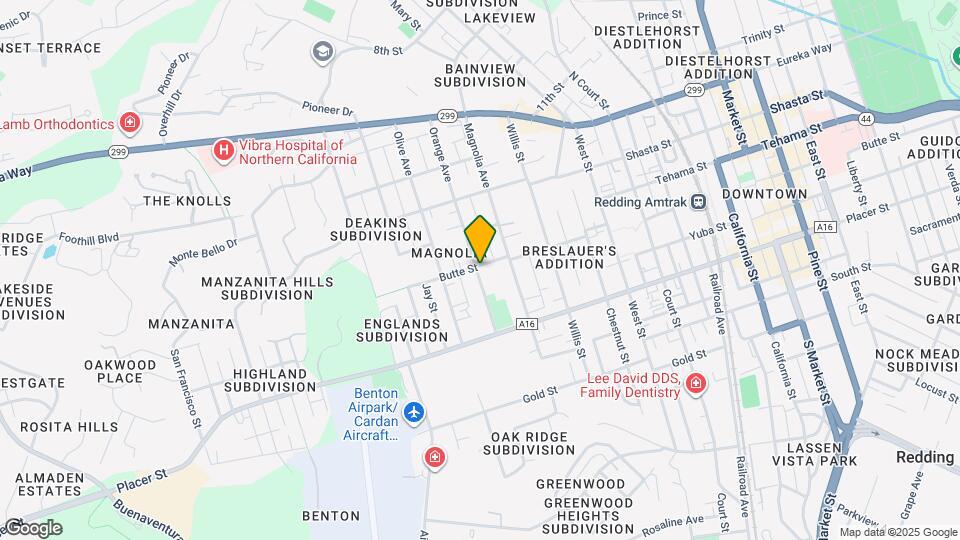 2269 Butte St Map and Location Details