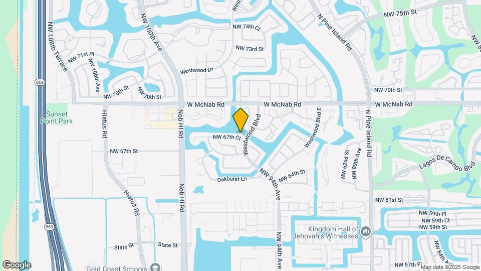 9603 NW 67th Ct Map and Location Details