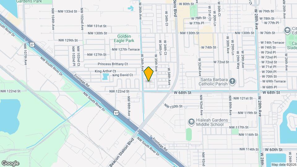 6873 W 36th Ave Map and Location Details