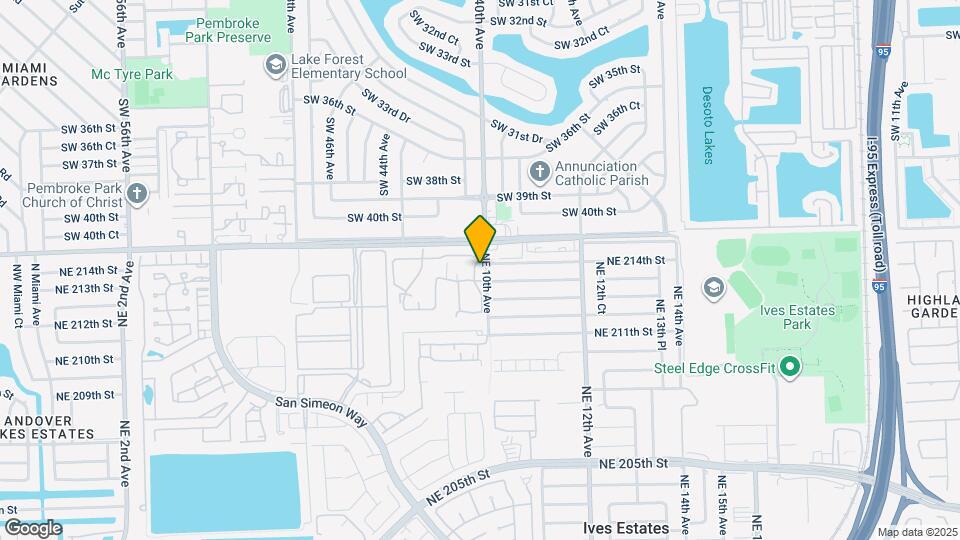 21301 NE 9th Pl Map and Location Details