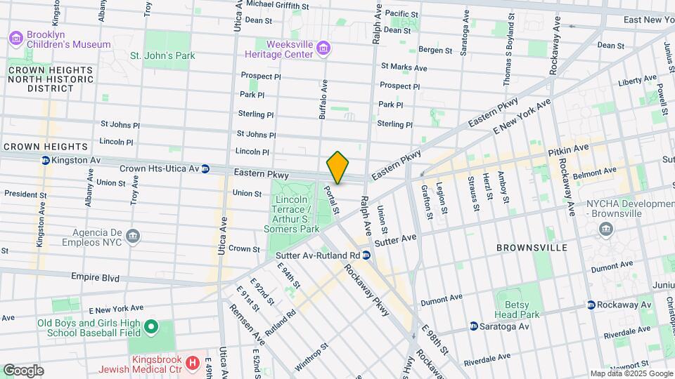 1330 Eastern Pkwy Map and Location Details