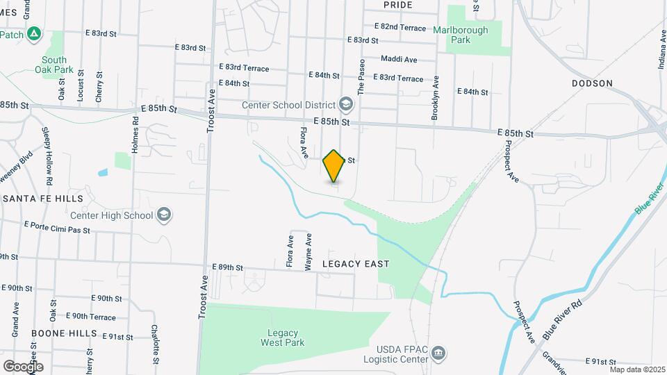 8618 Highland Ave Map and Location Details