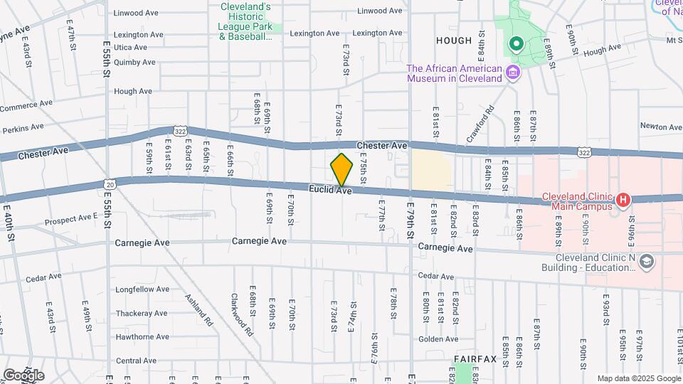 7240 Euclid Ave Map and Location Details