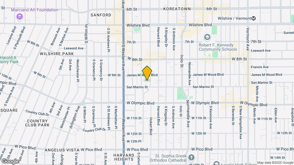 925 S Hobart Blvd Map and Location Details