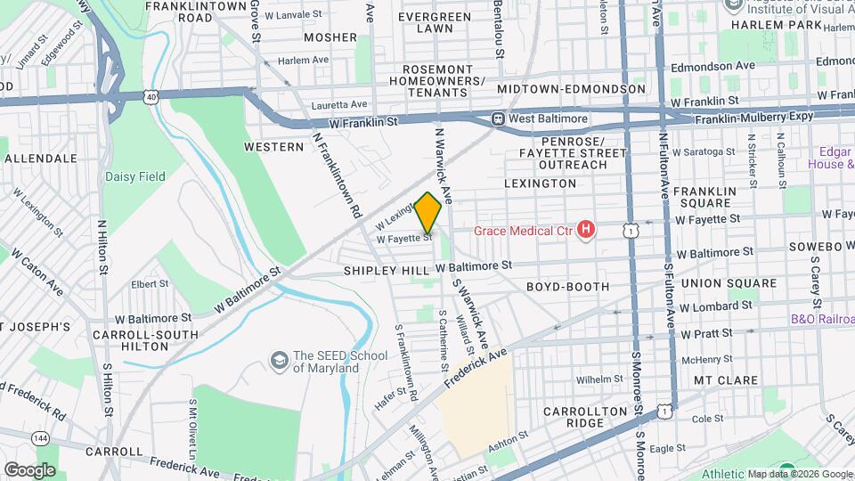 2507 W Fayette St Map and Location Details