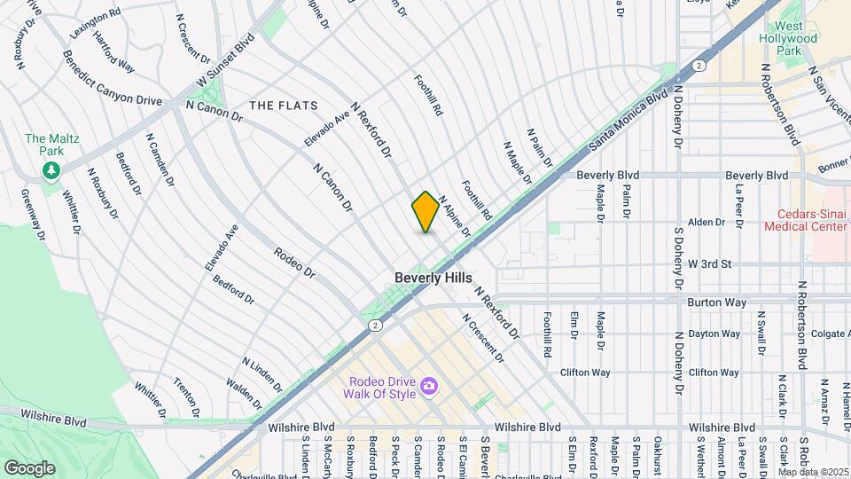 511 N Rexford Dr Map and Location Details