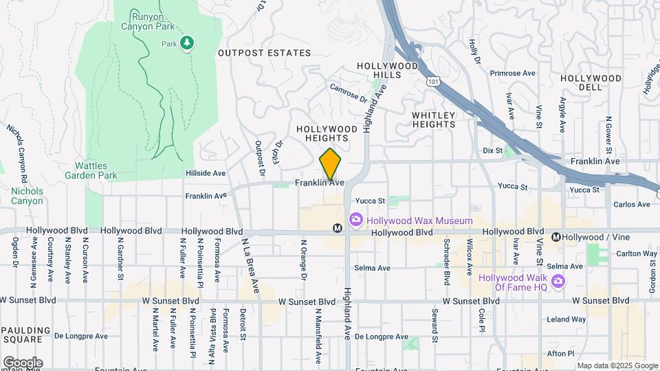 Holllywood Embasssy Mapa y Detalles de la Ubicación
