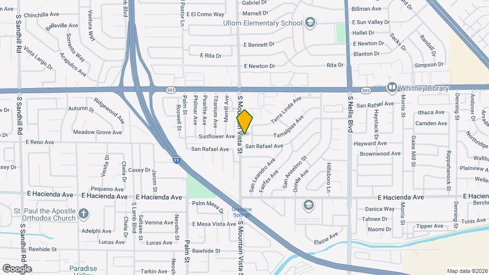 5084 S Mountain Vista St Mapa y Detalles de la Ubicación