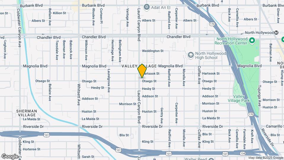 5100 Laurel Canyon Blvd Map and Location Details