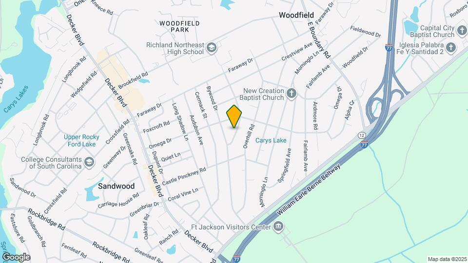 1613 Edgemore Rd Map and Location Details