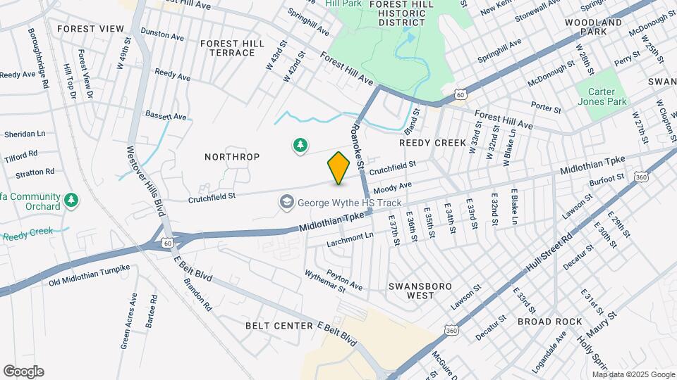 4008 Crutchfield St Map and Location Details