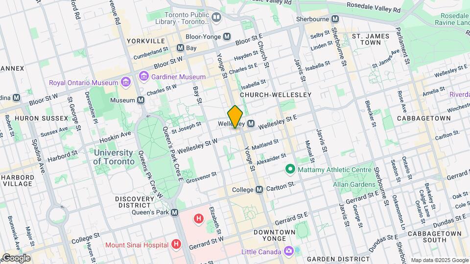 8-1808 Wellesley St W Map and Location Details