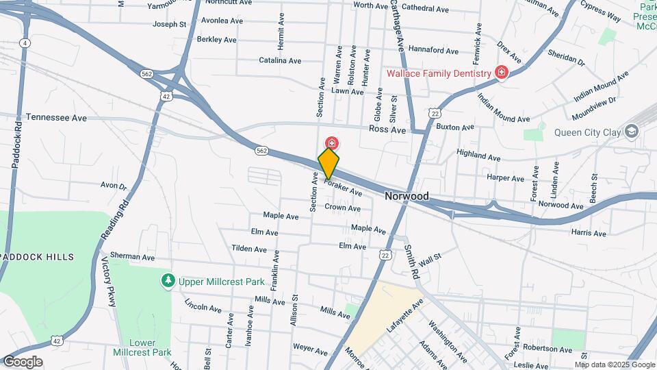 2017 Foraker Ave Map and Location Details