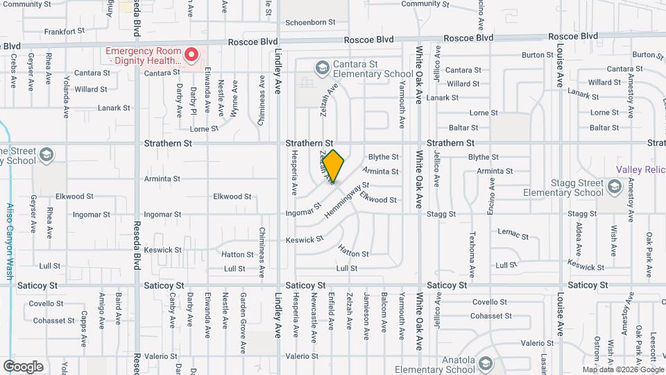 17921 Ingomar St Mapa y Detalles de la Ubicación