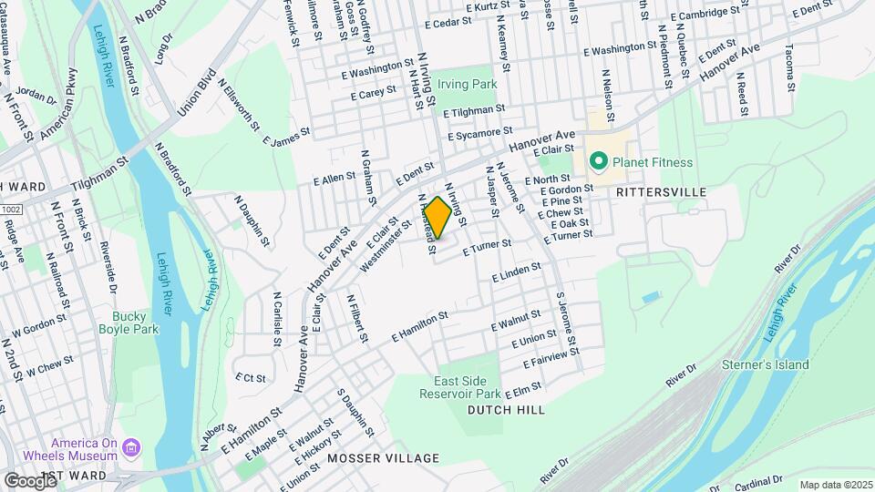 802 E Chew St, Unit Apt A Map and Location Details