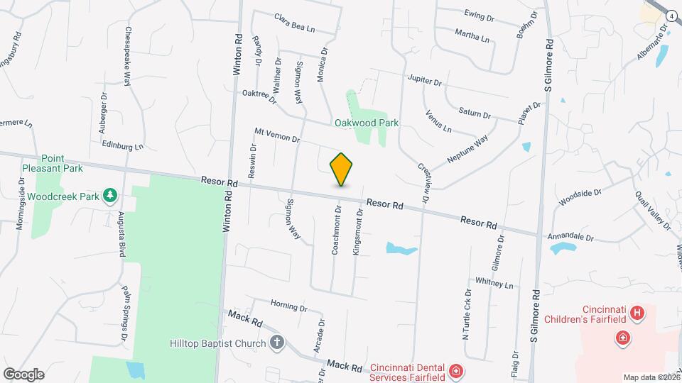 2484 Resor Rd Map and Location Details