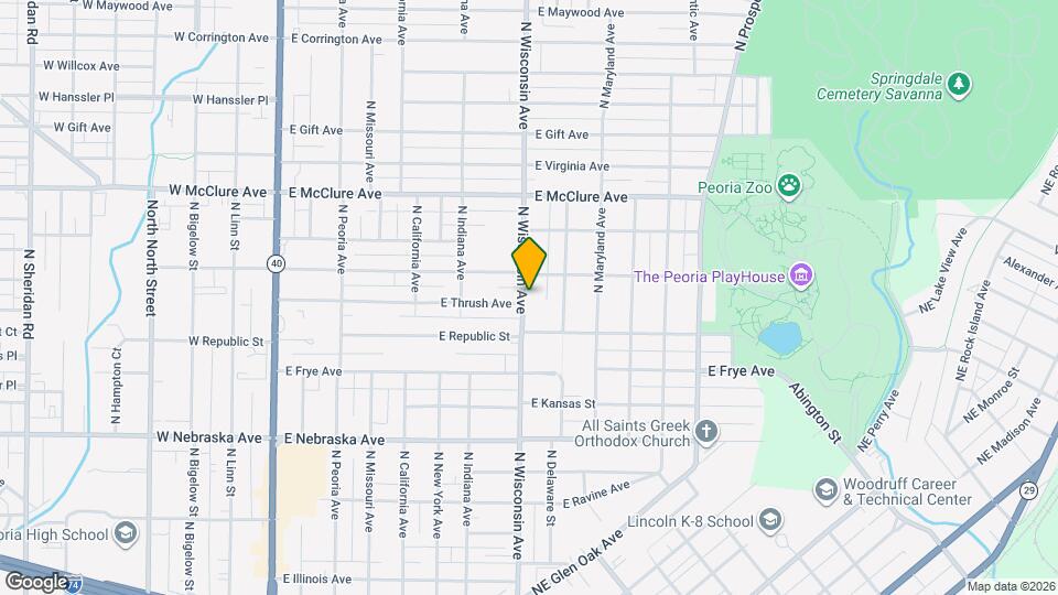 2200 N Wisconsin Ave Mapa y Detalles de la Ubicación