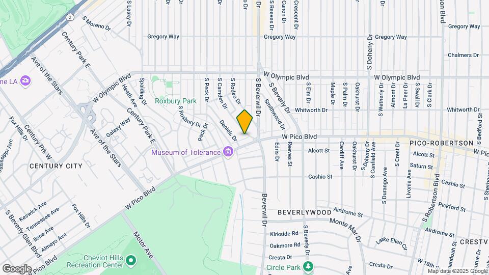 1259 S Camden Dr Mapa y Detalles de la Ubicación