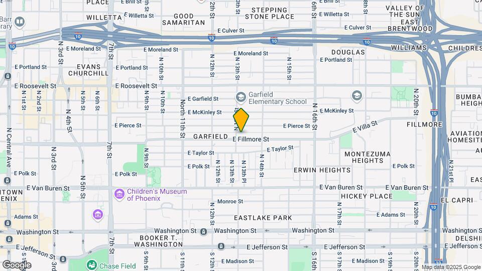 1306 E Fillmore St Map and Location Details