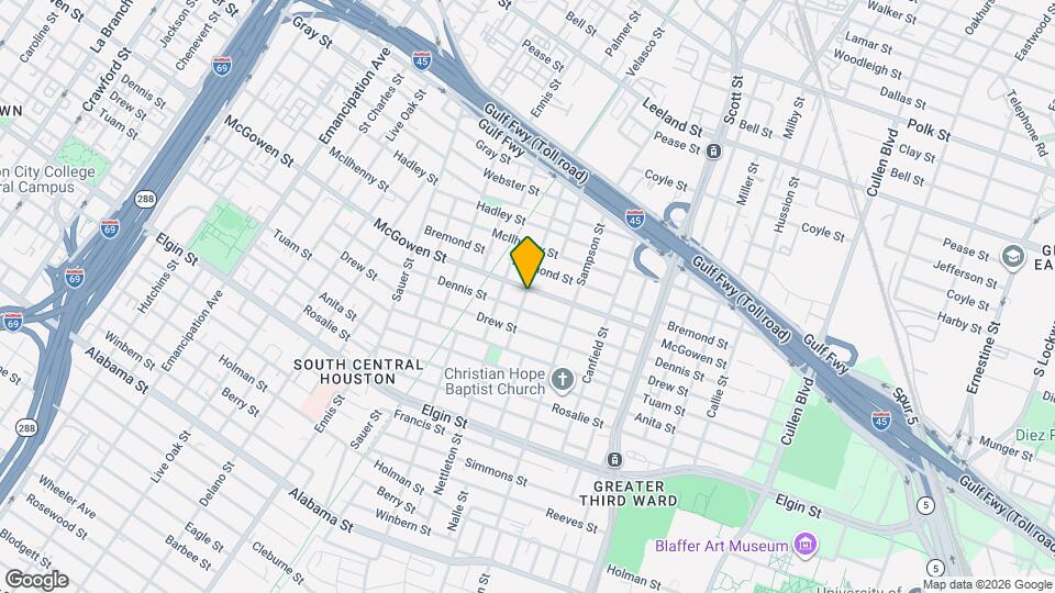 2611 Tierwester St Map and Location Details