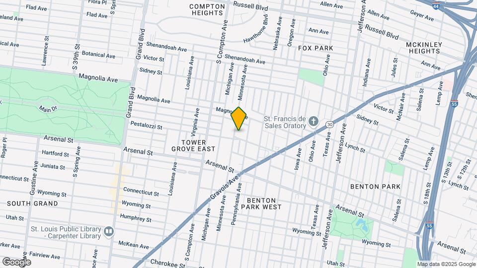 3021 Pestalozzi St Map and Location Details
