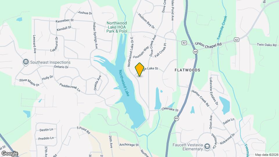 4809 Northwood Lake Dr E Map and Location Details