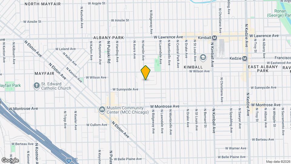 4519 N Hamlin Ave Map and Location Details