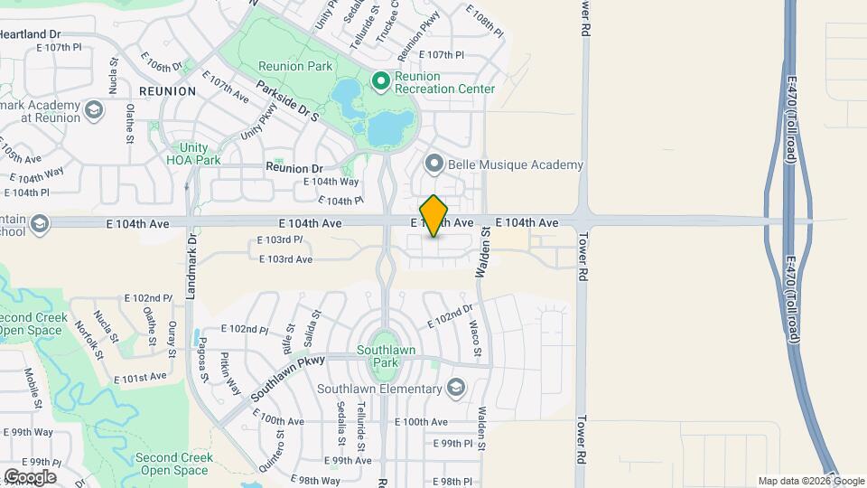 17913 E 103rd Ave Map and Location Details