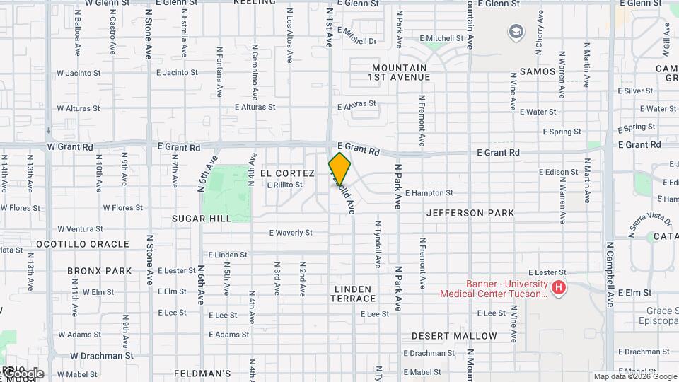 2182 N 1st Ave Mapa y Detalles de la Ubicación
