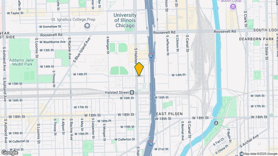 1451 S Halsted St, Unit 1451 Map and Location Details