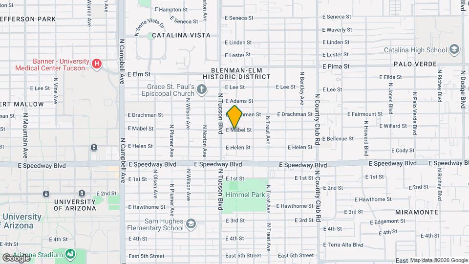 2530 E Mabel St Mapa y Detalles de la Ubicación