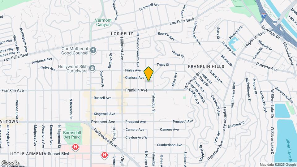 1922 N Hoover St, Unit 1922 Map and Location Details