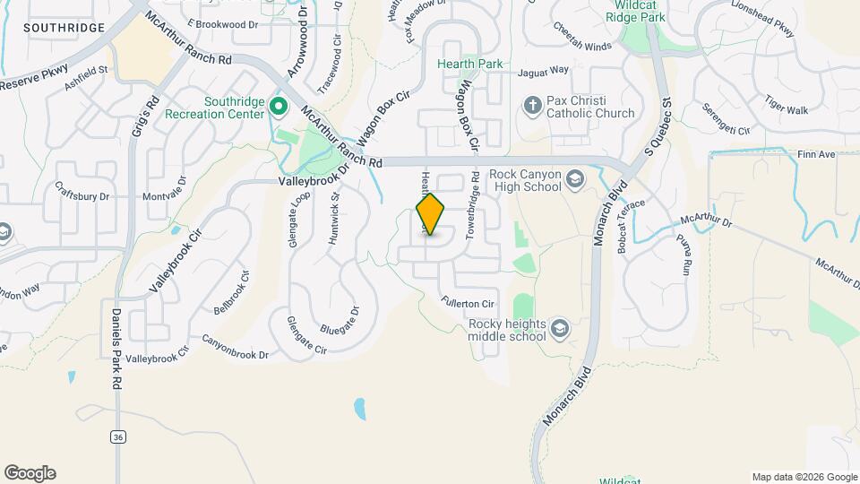 10876 Heatherton St Map and Location Details