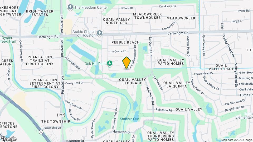 2842 W Pebble Beach Dr Map and Location Details