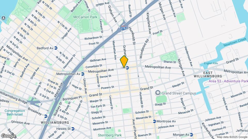 724 Metropolitan Ave Mapa y Detalles de la Ubicación