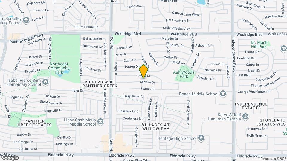 10728 Sedalia Dr Map and Location Details