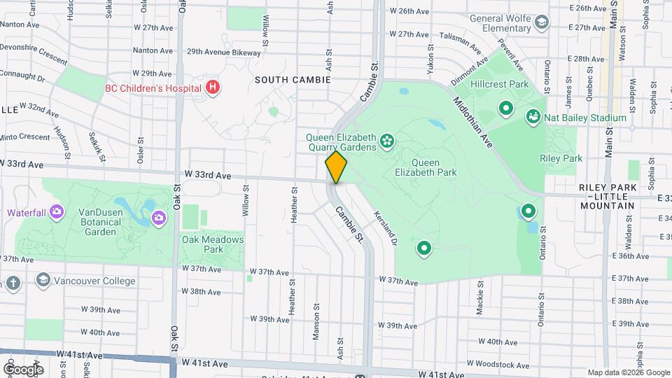 5058 Cambie St., Unit 209 Map and Location Details