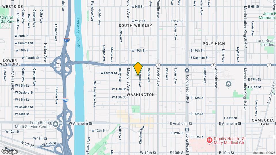 1711 Chestnut Ave Map and Location Details