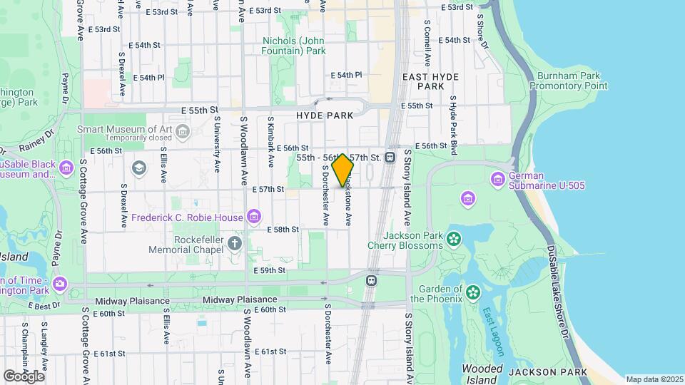 5700 S. Blackstone Avenue Map and Location Details