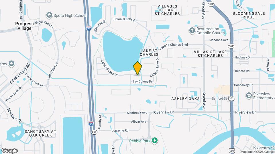 7124 Colonial Lake Dr Mapa y Detalles de la Ubicación