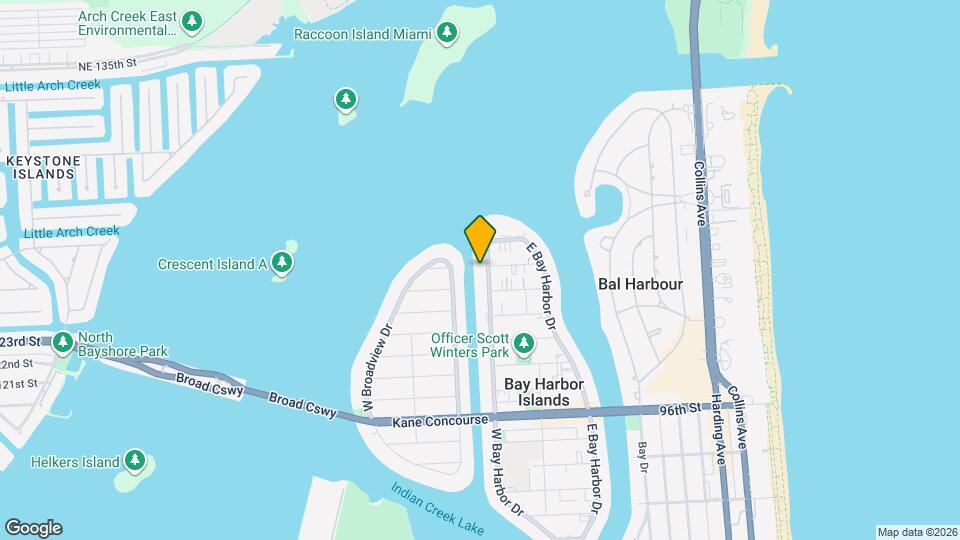 10180 W Bay Harbor Dr Map and Location Details