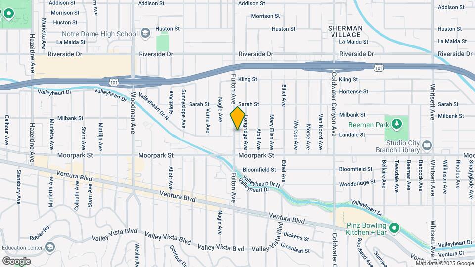 4450 Fulton Ave Map and Location Details