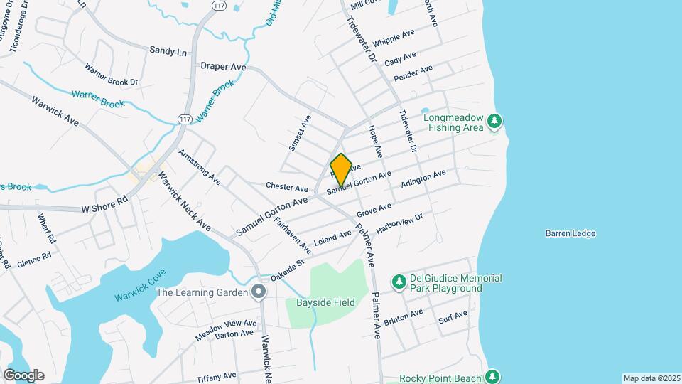 292 Samuel Gorton Ave Mapa y Detalles de la Ubicación