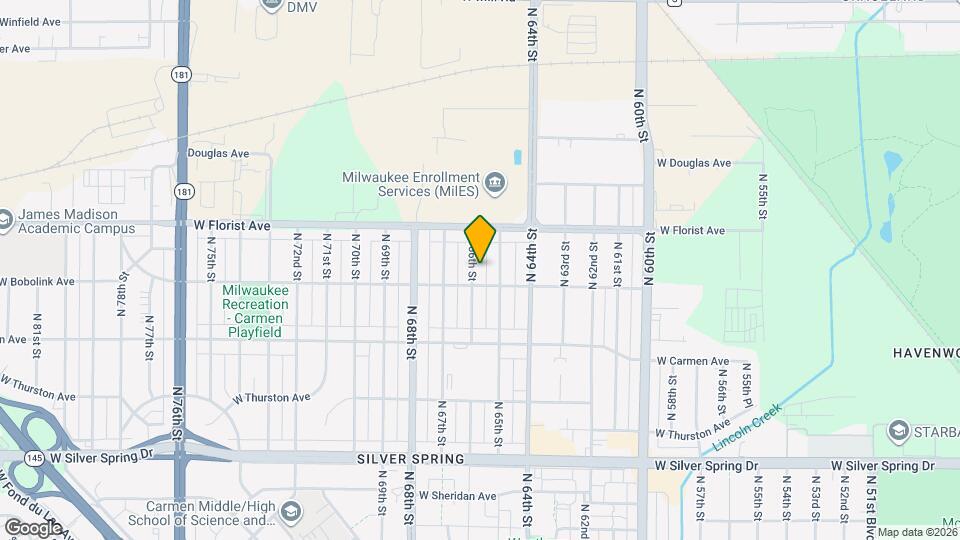5920 N 66th St Map and Location Details