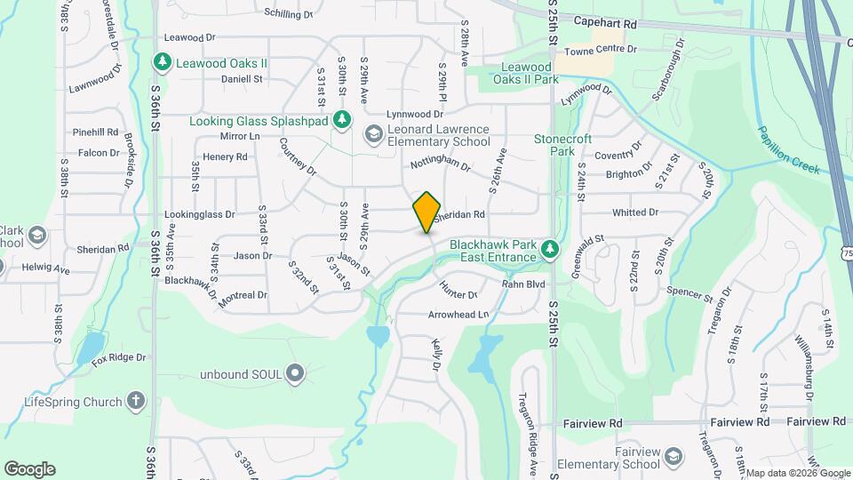 2902 Blackhawk Dr Map and Location Details