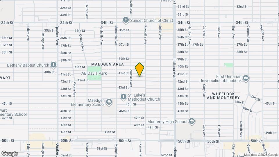 3608 42nd St Map and Location Details