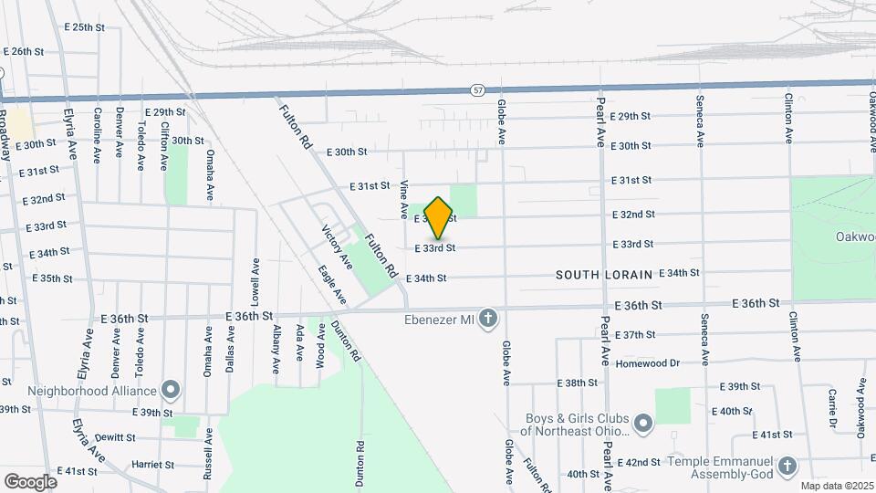 1629 E 33rd St Mapa y Detalles de la Ubicación