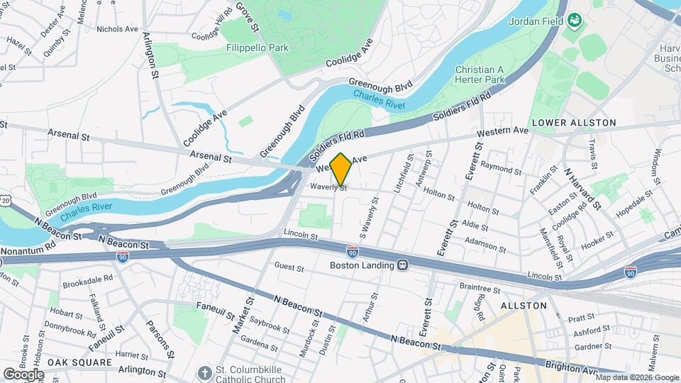 29 Waverly St, Unit U3 Map and Location Details